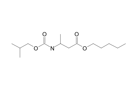 3-Aminobutyric acid, N-isobutoxycarbonyl-, pentyl ester