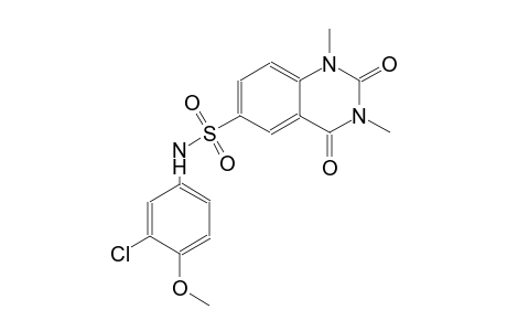 N-(3-chloro-4-methoxyphenyl)-1,3-dimethyl-2,4-dioxo-1,2,3,4-tetrahydro-6-quinazolinesulfonamide