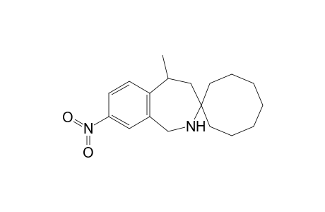 1,2,4,5-Tetrahydro-5-dimethyl-8-nitro-3H-spiro[2-benzazepine-3,1'-cyclooctane]