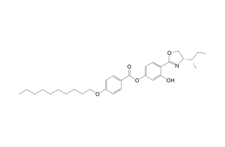 (4S)-4,5-Dihydro-2-[4'-(4"-decyloxy-benzoyloxy)-2'-hydroxy-phenyl]-4-[(s)-1-methylpropyl]-oxazole