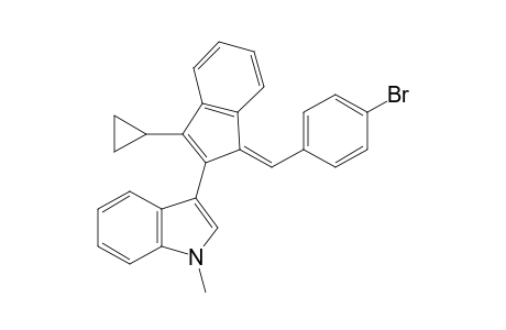 (E)-3-(3-Cyclopropyl-1-(4-bromobenzylidene)-1H-inden-2-yl)-1-methyl-1H-indole