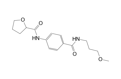 N-(4-{[(3-methoxypropyl)amino]carbonyl}phenyl)tetrahydro-2-furancarboxamide