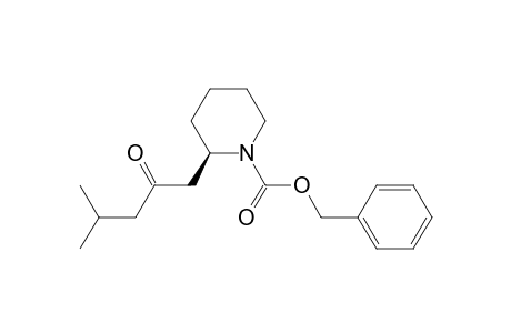 (R)-N-Benzyloxycarbonyl-2-(4-methyl-2-oxopentyl)-piperidine