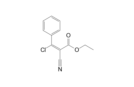 (E)-3-chloro-2-cyano-3-phenyl-2-propenoic acid ethyl ester