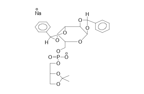 SODIUM (D,L-2,3-ISOPROPYLIDENDIOXY-1-PROPYL)(1,2;3,4-DIBENZYLIDEN-D-GALACTOPYRANOSO-6)PHOSPHATE