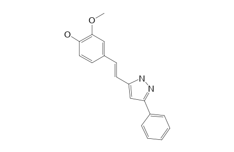 (E)-5-[BETA-(4-HYDROXY-3-METHOXYPHENYL)-ETHENYL]-3-PHENYL-1H-PYRAZOLE