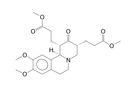 9,10-DIMETHOXY-2-OXO-1ALPHA,3ALPHA-BIS(2-METHOXYCARBONYLETHYL)-1,3,4,6,7,11B-ALPHA-HEXAHYDRO-2H-BENZO[A]QUINOLIZINE