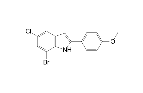 7-Bromo-5-chloro-2-(4-methoxyphenyl)-1H-indole