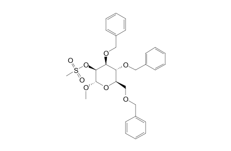 Methyl-3,4,6-tri-O-benzyl-2-O-(methylsulfonyl).alpha.-D-mannopyranoside
