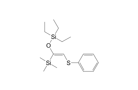 Triethyl-[(Z)-2-(phenylthio)-1-trimethylsilyl-vinyloxy]silane