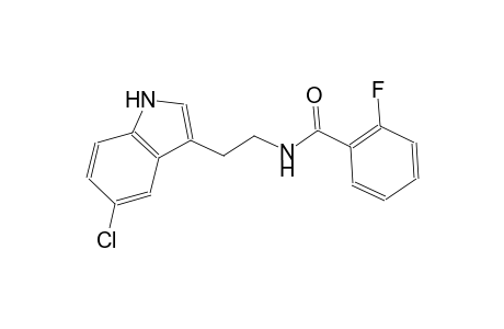 N-[2-(5-chloro-1H-indol-3-yl)ethyl]-2-fluorobenzamide