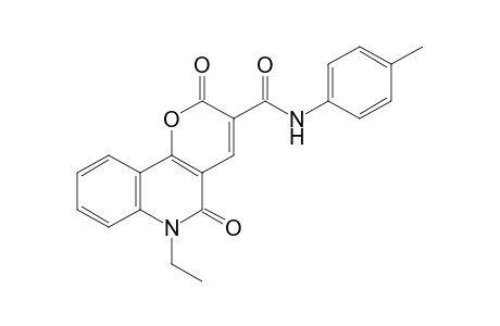 6-Ethyl-2,5-dioxo-N-(4-tolyl)-5,6-dihydro-2H-pyrano[3,2-c]quinoline-3-carboxamide