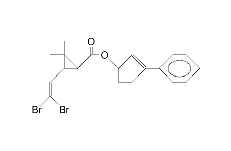 2-(2,2-Dibromo-vinyl)-3,3-dimethyl-cyclopropanoic acid, 3-phenyl-cyclopent-2-en-1-yl ester