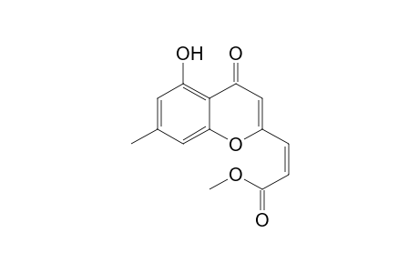 (Z)-3-(5-Hydroxy-7-methyl-4-oxo-4H-1-benzopyran-2-yl)propenoic acid methyl ester