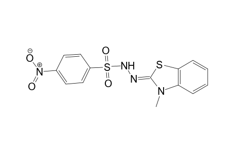 Benzenesulfonic acid, 4-nitro-, 2-[3-methyl-2(3H)-benzothiazolylidene]hydrazide