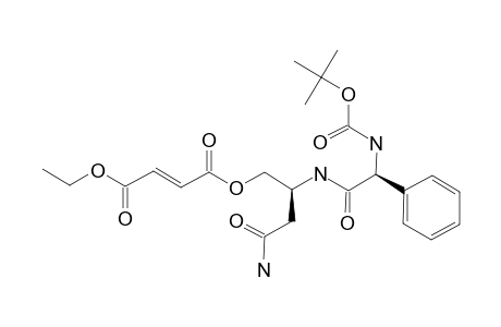 (S)-4-AMINO-2-((S)-2-(TERT.-BUTOXYCARBONYLAMINO)-2-PHENYLACETAMIDO)-4-OXOBUTYL_ETHYL_FUMARATE
