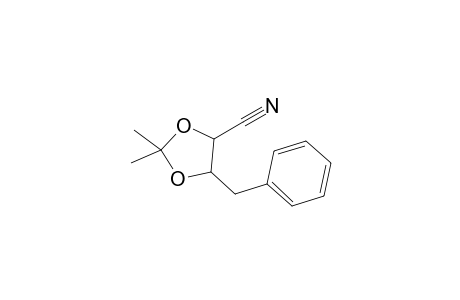 (2S,3S)-5-Benzyl-4-cyano-2,2-dimethyl-1,3-dioxolane