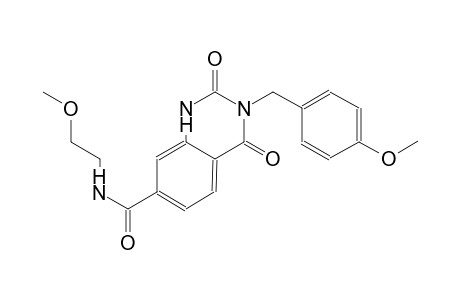 3-(4-methoxybenzyl)-N-(2-methoxyethyl)-2,4-dioxo-1,2,3,4-tetrahydro-7-quinazolinecarboxamide