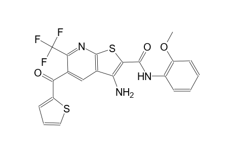 thieno[2,3-b]pyridine-2-carboxamide, 3-amino-N-(2-methoxyphenyl)-5-(2-thienylcarbonyl)-6-(trifluoromethyl)-