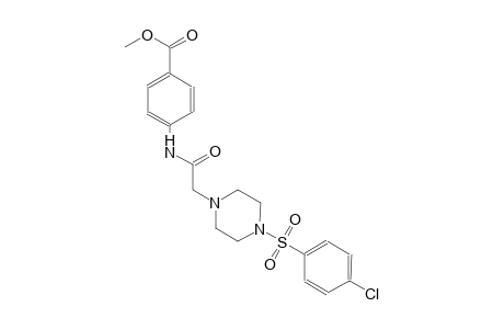 benzoic acid, 4-[[[4-[(4-chlorophenyl)sulfonyl]-1-piperazinyl]acetyl]amino]-, methyl ester