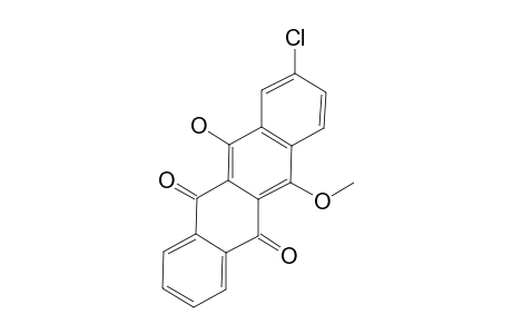 9-CHLORO-11-HYDROXY-6-METHOXY-NAPHTHACENE-5,12-DIONE