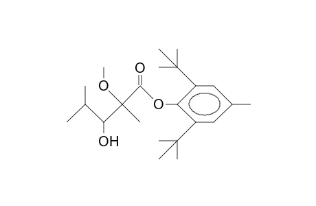 (2RS, 3Sr)-2,4-dimethyl-3-hydroxy-2-methoxy-pentanoic acid, 4-methyl-2,6-di-tert-butyl-phenyl ester
