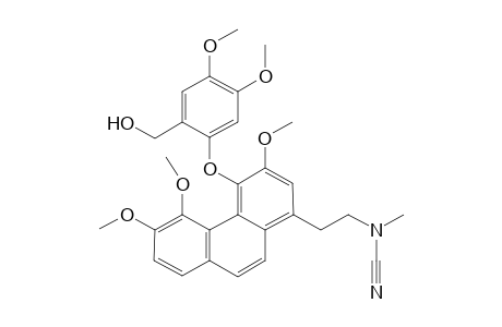 2-[4-(4,5-dimethoxy-2-methylol-phenoxy)-3,5,6-trimethoxy-1-phenanthryl]ethyl-methyl-cyanamide