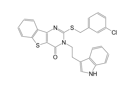 2-[(3-chlorobenzyl)sulfanyl]-3-[2-(1H-indol-3-yl)ethyl][1]benzothieno[3,2-d]pyrimidin-4(3H)-one