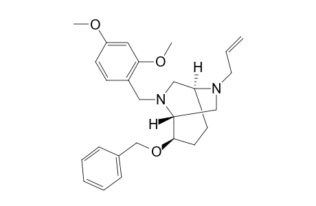 (+)-(1R,2R,5S)-6-Allyl-2-benzyloxy-8-(2,4-dimethoxybenzyl)-6,8-diazabicyclo[3.2.2]nonane