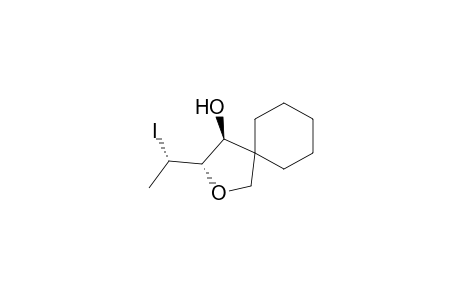 2-Oxaspiro[4.5]decan-4-ol, 3-(1-iodoethyl)-, [3.alpha.(S*),4.beta.]-