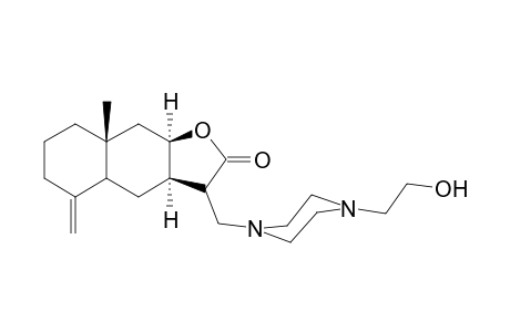 (3aR,8aR,9aR)-3-[[4-(2-hydroxyethyl)-1-piperazinyl]methyl]-8a-methyl-5-methylene-3a,4,4a,6,7,8,9,9a-octahydro-3H-benzo[f]benzofuran-2-one