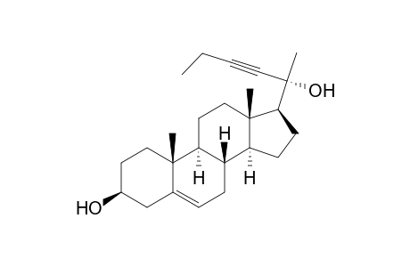 26,27-Dinorcholest-5-en-22-yne-3,20-diol, (3.beta.)-