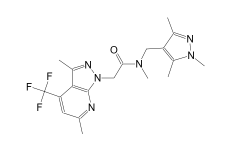1H-pyrazolo[3,4-b]pyridine-1-acetamide, N,3,6-trimethyl-4-(trifluoromethyl)-N-[(1,3,5-trimethyl-1H-pyrazol-4-yl)methyl]-