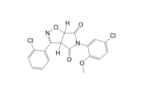 (3aR,6aS)-5-(5-chloro-2-methoxyphenyl)-3-(2-chlorophenyl)-3aH-pyrrolo[3,4-d]isoxazole-4,6(5H,6aH)-dione