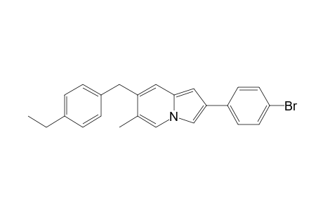 2-(4-bromophenyl)-7-(4-ethylbenzyl)-6-methyl-indolizine