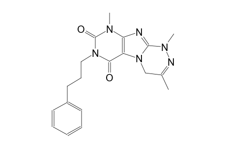[1,2,4]triazino[3,4-f]purine-6,8(7H,9H)-dione, 1,4-dihydro-1,3,9-trimethyl-7-(3-phenylpropyl)-