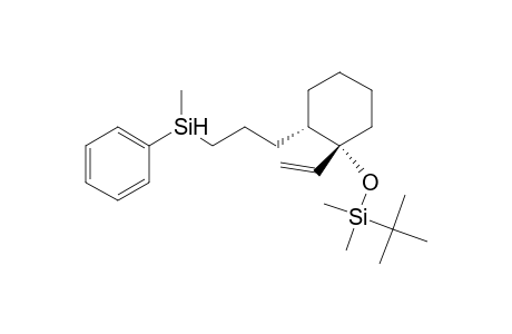 (1R*,2S*)-1-(tert-Butyldimethylsiloxy)-1-ethenyl-2-[3-(methylphenylsilyl)propyl]cyclohexane