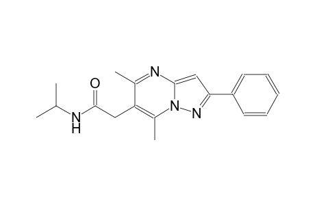 pyrazolo[1,5-a]pyrimidine-6-acetamide, 5,7-dimethyl-N-(1-methylethyl)-2-phenyl-