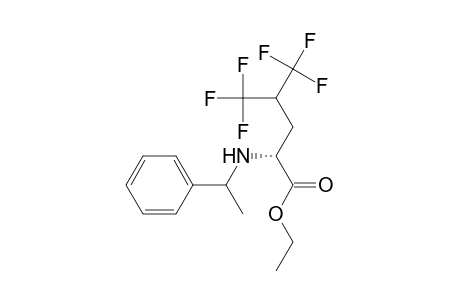 Ethyl (2S)-5,5,5-trifluoro-2-{ [(2R)-1-phenylethyl]amino}-4-(trifluoromethyl)pentanoate