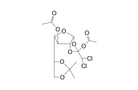 3-O-Acetyl-5,6-O-isopropylidene-1,2-O-(2,2-dichloro-1-acetoxyethyl)-.alpha.,D-galactofuranose