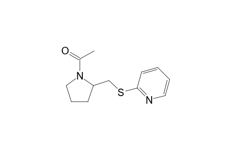 N-Acetyl-2-((2-pyridiylthio)methyl)pyrrolidine