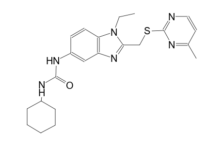 urea, N-cyclohexyl-N'-[1-ethyl-2-[[(4-methyl-2-pyrimidinyl)thio]methyl]-1H-benzimidazol-5-yl]-