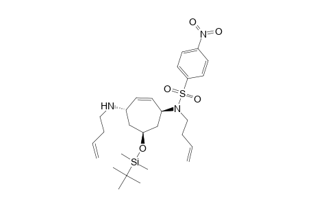 4-N-(3-Butenyl)amino-1-[(N-Nosyl-N-3-butenyl)amino]-6-(tributylsilyloxy)cyclohept-2-ene