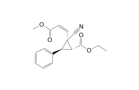 Methyl 3-[(2S,1R,3R)-2'-cyano-2'-(ethoxycarbonyl)-3'-phenylcyclopropyl]-(2 Z)-prop-2-enoate