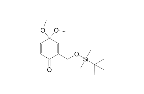4,4-Dimethoxy-2-(tert-butyldimethylsiloxymethyl)cyclohexa-2,5-dien-1-one