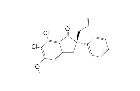 (S)-2-Allyl-6,7-dichloro-5-methoxy-2-phenyl-indan-1-one