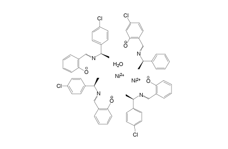 Mu-Aqua-tetrakis[(R)-N-1-(4-chlorophenyl)ethylsalicylaldiminato]di-delta-nickel(II)