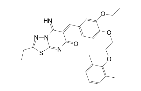7H-[1,3,4]thiadiazolo[3,2-a]pyrimidin-7-one, 6-[[4-[2-(2,6-dimethylphenoxy)ethoxy]-3-ethoxyphenyl]methylene]-2-ethyl-5,6-dihydro-5-imino-, (6Z)-