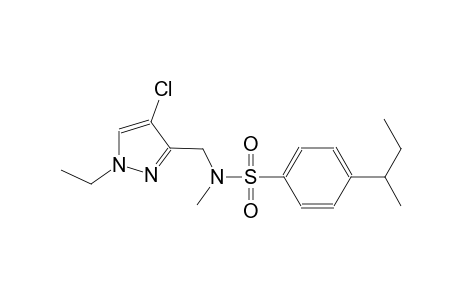 benzenesulfonamide, N-[(4-chloro-1-ethyl-1H-pyrazol-3-yl)methyl]-N-methyl-4-(1-methylpropyl)-