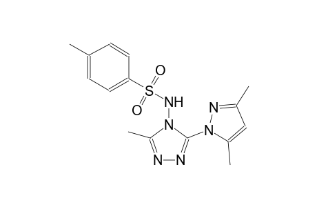N-[3-(3,5-dimethyl-1H-pyrazol-1-yl)-5-methyl-4H-1,2,4-triazol-4-yl]-4-methylbenzenesulfonamide